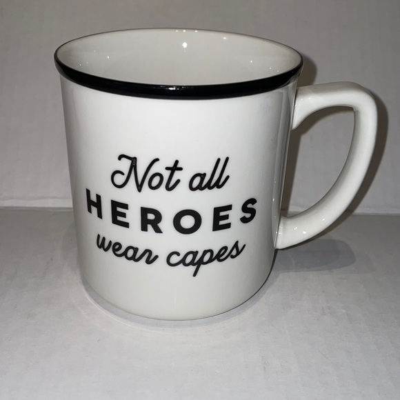 ‘Not All Heroes Wear Capes’ coffee mug. 14 oz - Picture 1 of 5